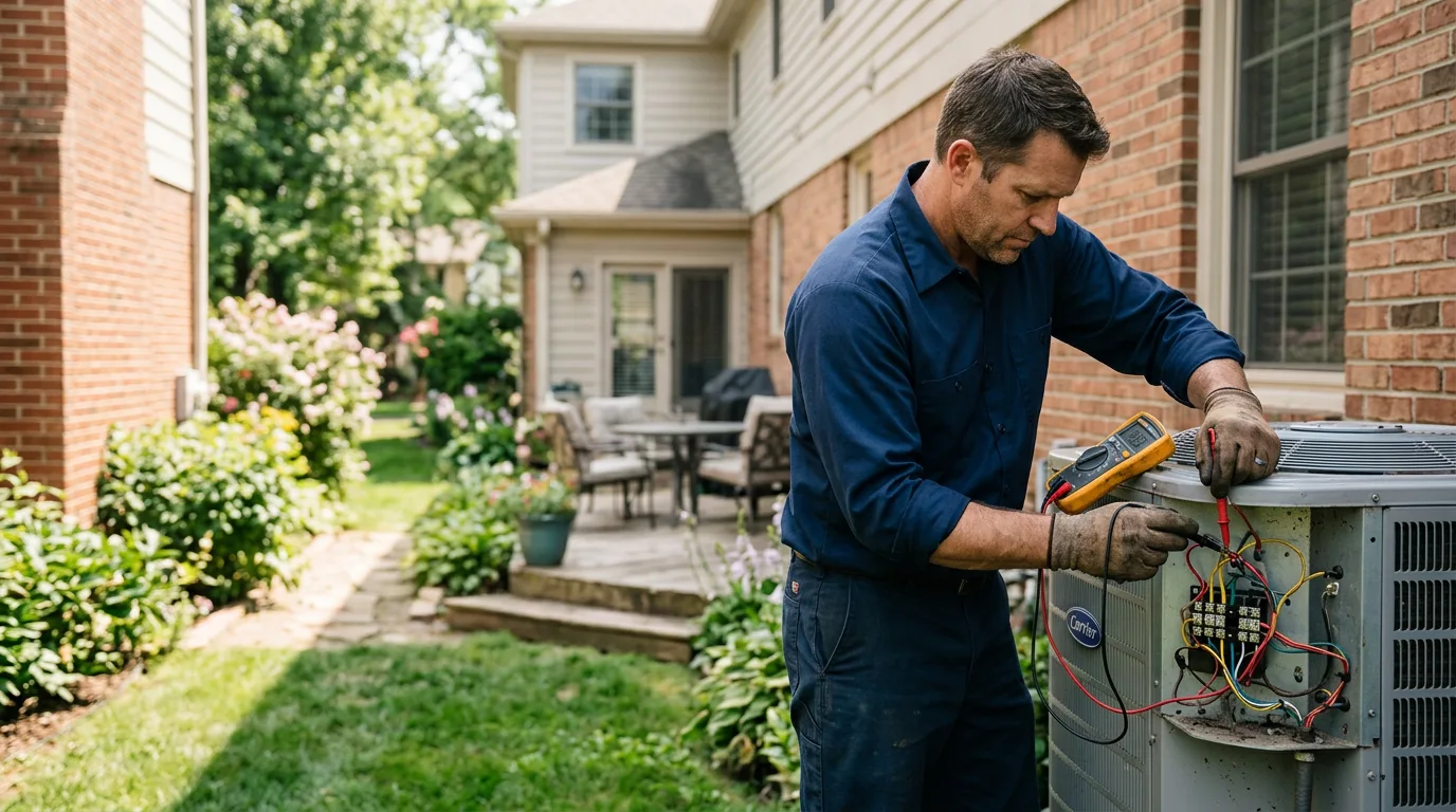 HVAC technician working near Cordova, TN